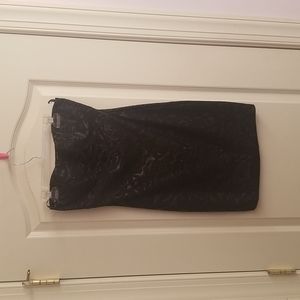 Black Floral Dress with cutout